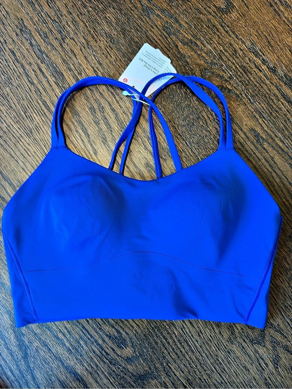 lululemon Like a Cloud Longline Bra B/C Blue Size 8